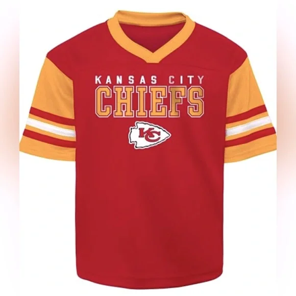 Lot of 2x NWT [Nike] & [NFL] Kansas City Chiefs NFL Jersey & Shirt Youth L 14/16 - Picture 3 of 13